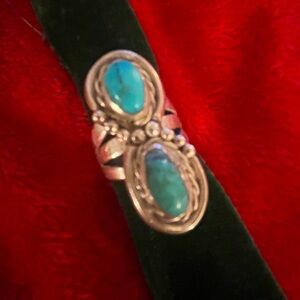 Vintage Turquoise and Sterling Silver Ring